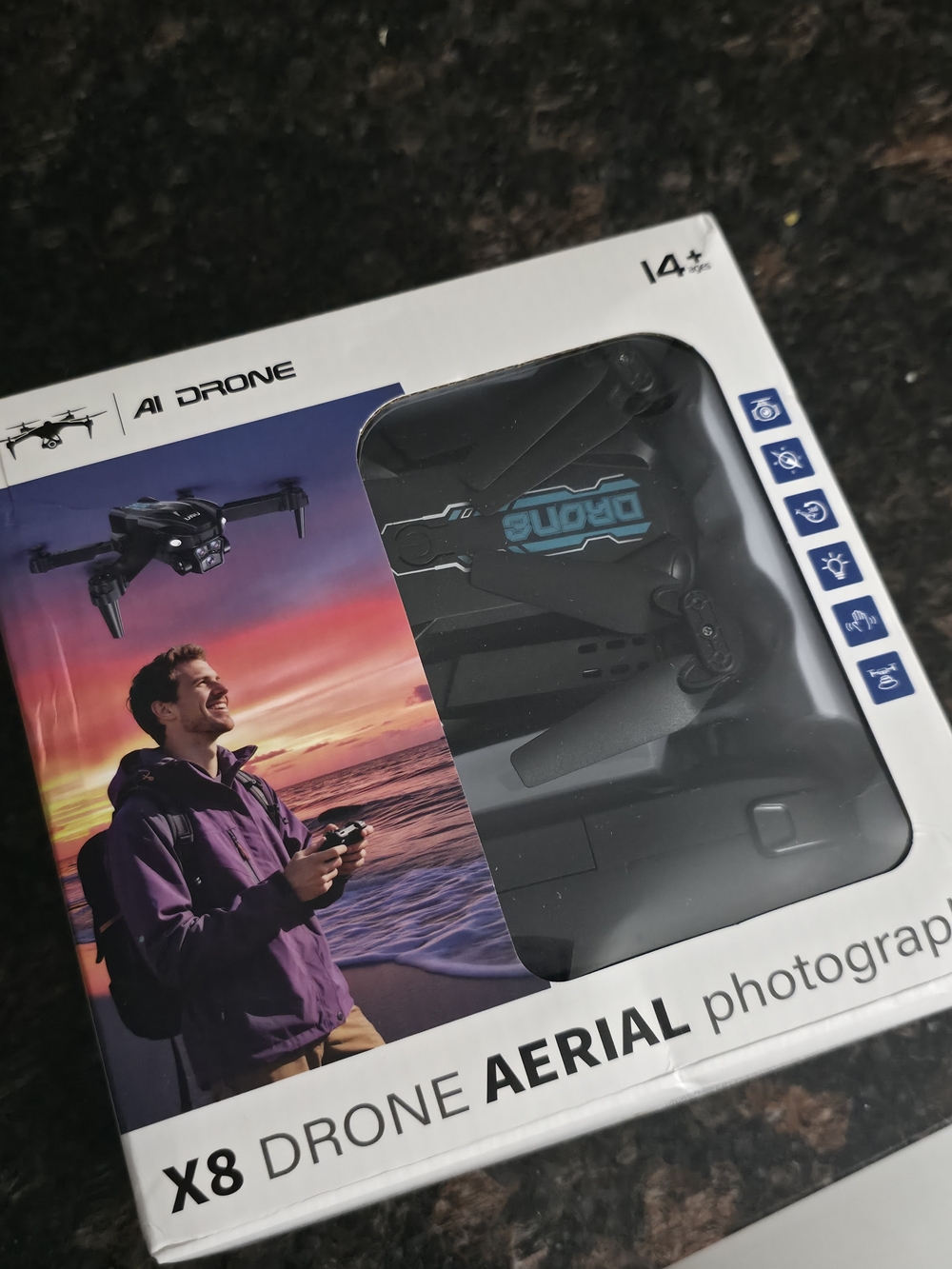 X8 Drone Aerial Photography Camera Drone - Black